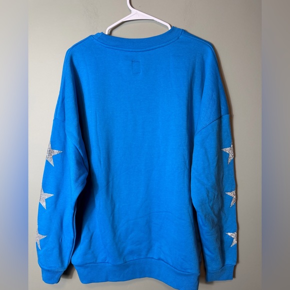 Gameday Couture Women's Blue Detroit Lions Settle the Score Sweatshirt Med NWT - Picture 6 of 7